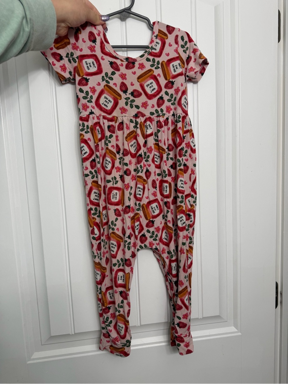 Pink Jam Jar Print Baby One-Piece Bodysuit